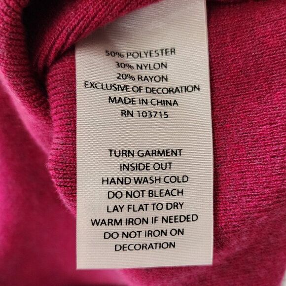 NANETTE LEPORE Tie Front Sweater | Mini Puff Sleeve | Rose Pink | Women's Small - Picture 7 of 7